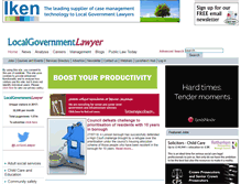 Tablet Screenshot of localgovernmentlawyer.co.uk